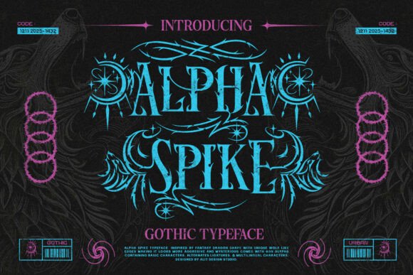 Alpha Spike: The Darkly Dynamic Font for Bold Campaigns