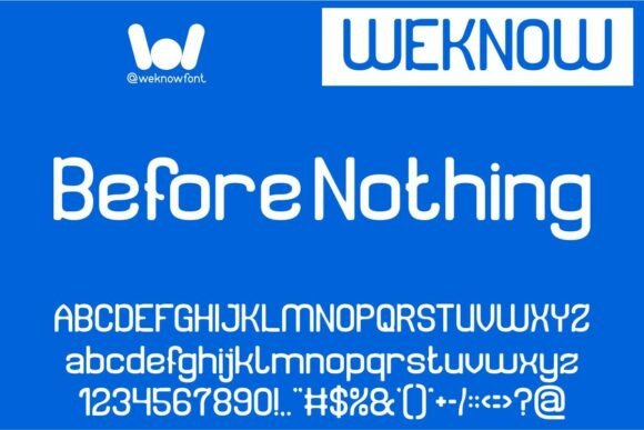 Before Nothing: A Versatile Sans Serif Font for Modern Editorial Design