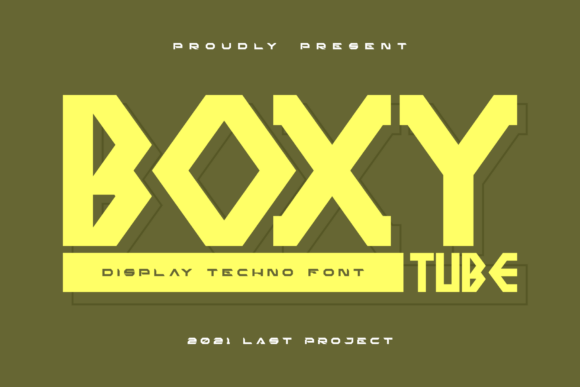 Boxy Tube: A Bold Display Font for Eye-Catching Campaigns