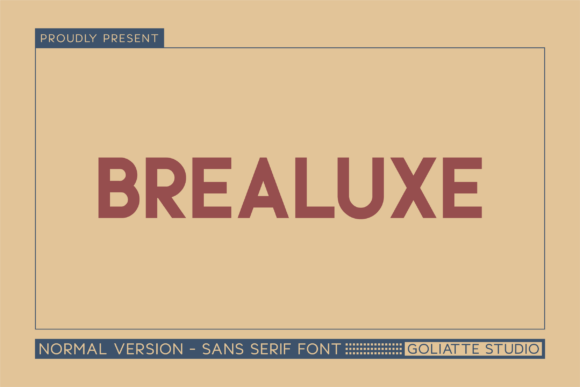 Brealuxe: A Modern Sans Serif for Clean, Bold Typography