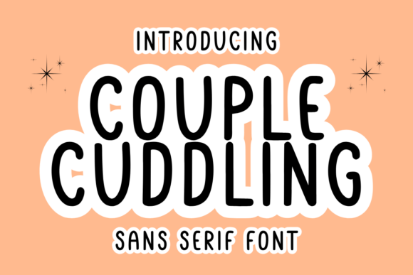 Couple Cuddling Font for Web Design