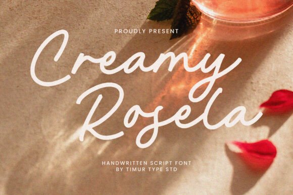 Creamy Rosela: A Handwritten Script Font for Branding Projects