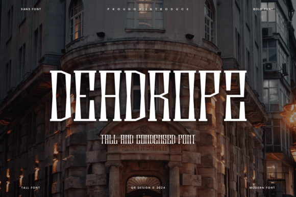 Deadropz: A Serif Font for Bold Branding and Visual Impact