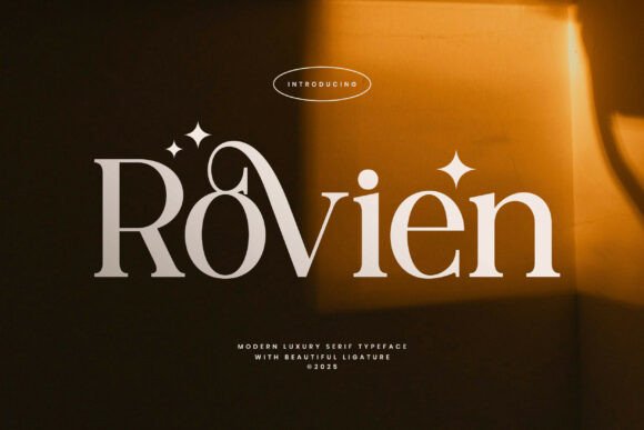 Discover Rovien: A Modern Luxury Serif for Branding Projects