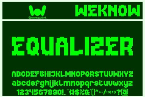 Equalizer Font for Business Branding and Design