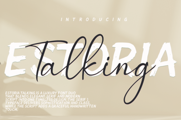 Estoria Talking Duo: A Timeless Font for Modern Publishing