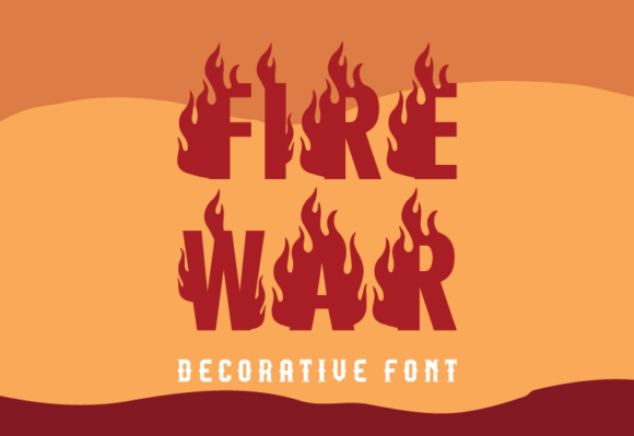 Fire War Font: A Bold Display Typeface for Digital Creativity