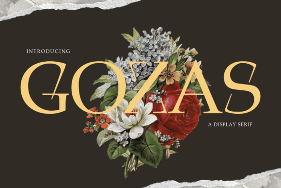 Gozas: A Serif Font with Vintage Glamour for Editorial Design