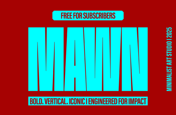 MAWN: A Bold Sans Serif for Modern Web Design