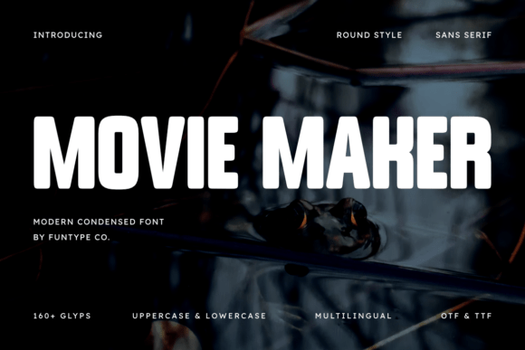 Movie Maker Font for Modern Web Design