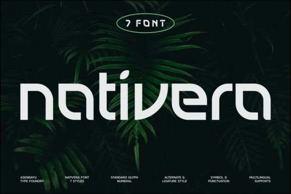 Nativera: A Modern Sans Serif Font with Organic Charm