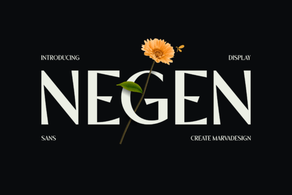 Negen Font for Modern Campaign Design