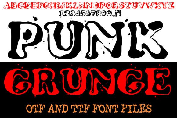 Punk Grunge Font for Bold Web Design