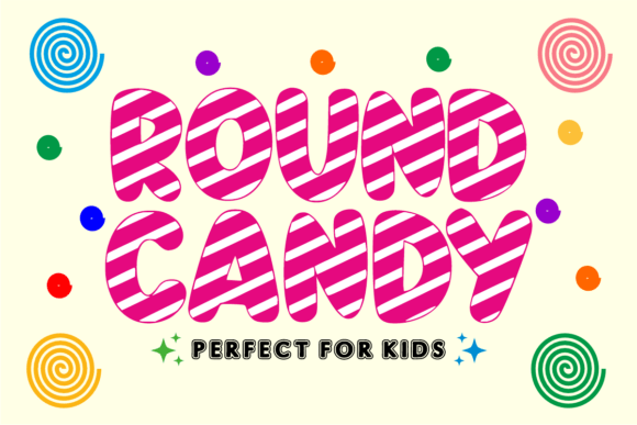 Round Candy Font for a Playful Editorial Touch