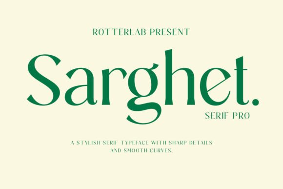 Sarghet Regular: A Serif Font for Handmade Projects