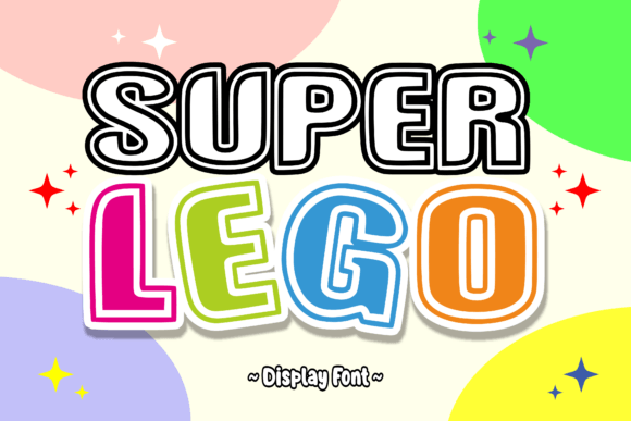 Super Lego Font for Creative Campaigns